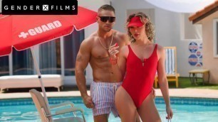 Hot Trans Lifeguard Oudoor Fuck wt Muscle Hunk