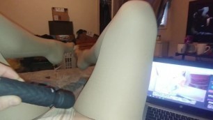 Sasha makes me make a Cummy in Nylons.