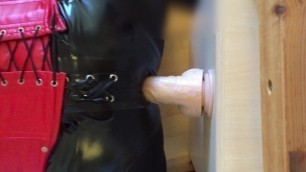 Tranny Enjoying her Dildo