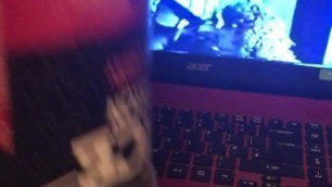 watching vitage porn with home made sex toy and cum
