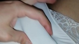 I like to masturbate in white panties