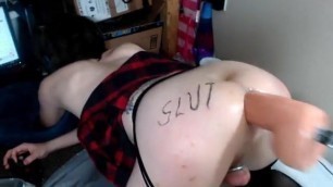 Brutal Dildo Fuck Machine Webcam