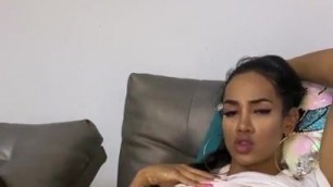 Sexy Big Dick Latina Laura Gets Handjob & Cums