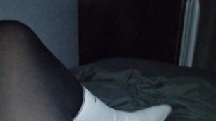 Femboy Pantyhose Socks Uncut Clit Orgasm