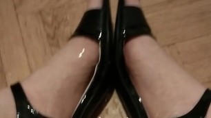 Pov cum on my feet in high heels