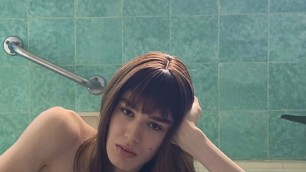 Beautiful trans girl spied on in the bathroom