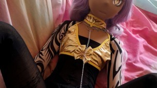Sakura Doll trans doll getting fucked and enjoying a handjob