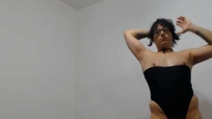 Sexy Sissy Lara White. Shemale posing horny, lusty, lascivious, luscious sex crazed crossdresser trans femboy cock suck