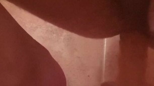 Sasha Earth slut fucks big ass with sex toy anal dildo masturbation in the bathroom