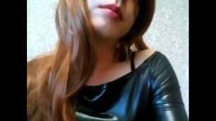 Very cute and sexy vladasexytrans show her sexy body and masturbates for cum