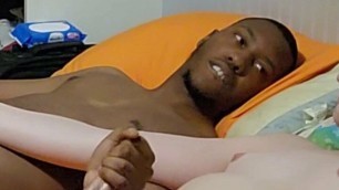 laying in bed and jerking each other off
