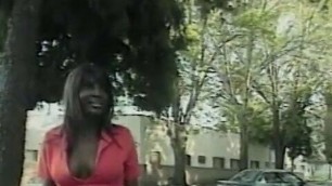 Black beautiful tranny is ready to get naked and give  blowy