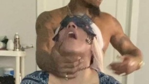 BBC Sissy Slut gets fucked with cage on by Ali Da Reaper