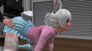 Anime Bunny Girl in Doggy Style Sex Video - Outfits 1 & 2 - SL Anime Furry Videos - March 2022